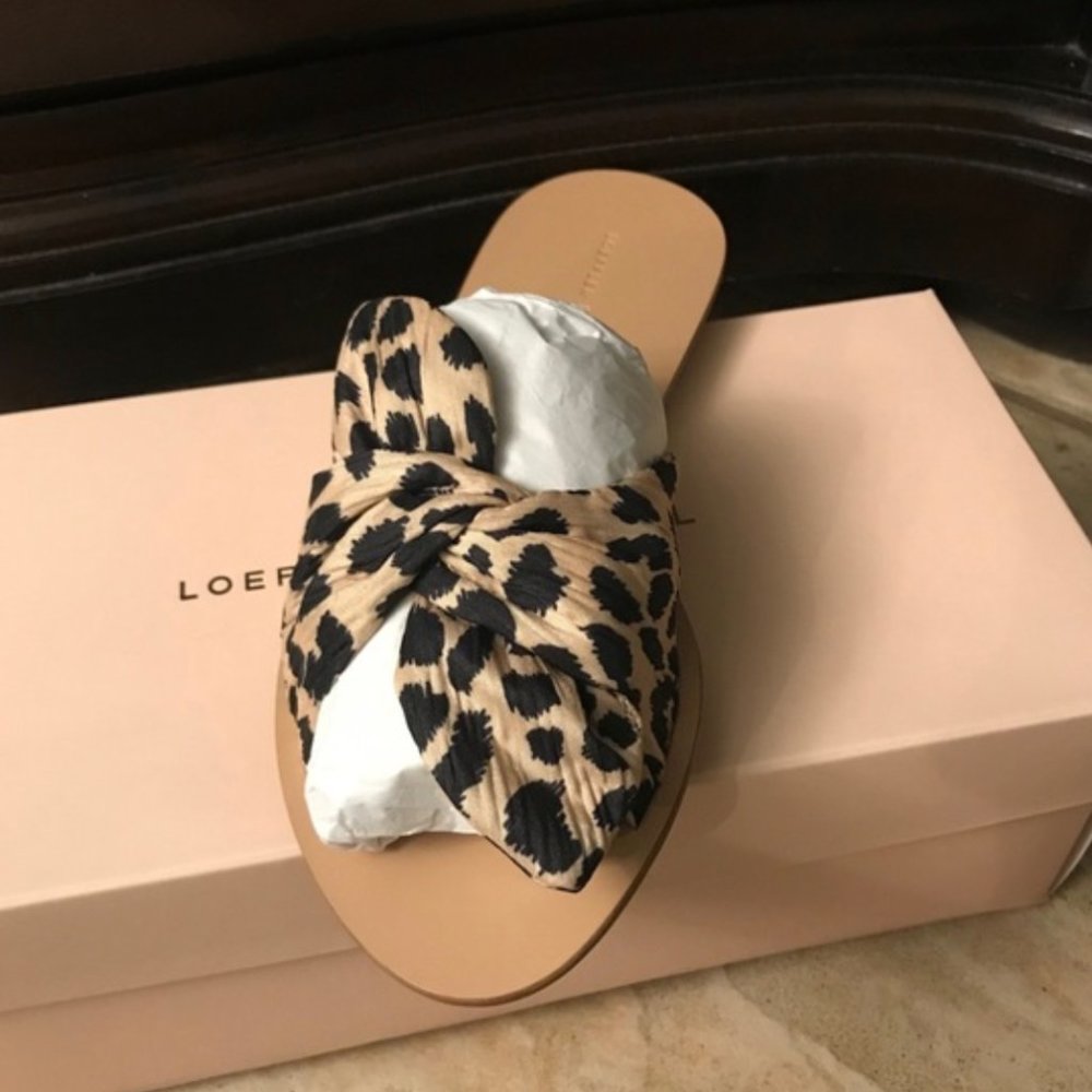 Size 7.5 Leopard Loeffler Randall sandals